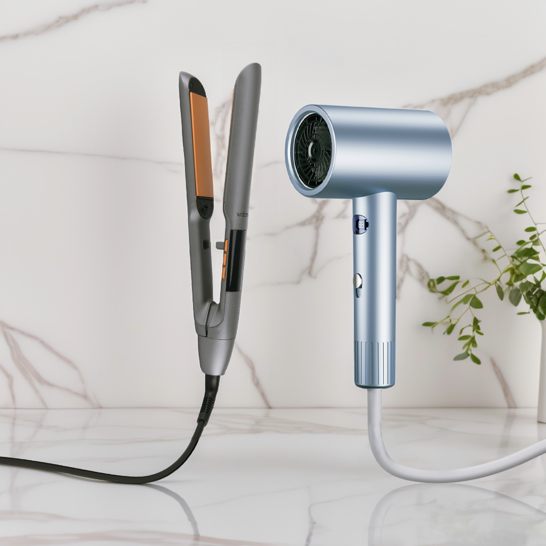 Digital Hair Dryer 2000Watt & Hair Straightener Combo