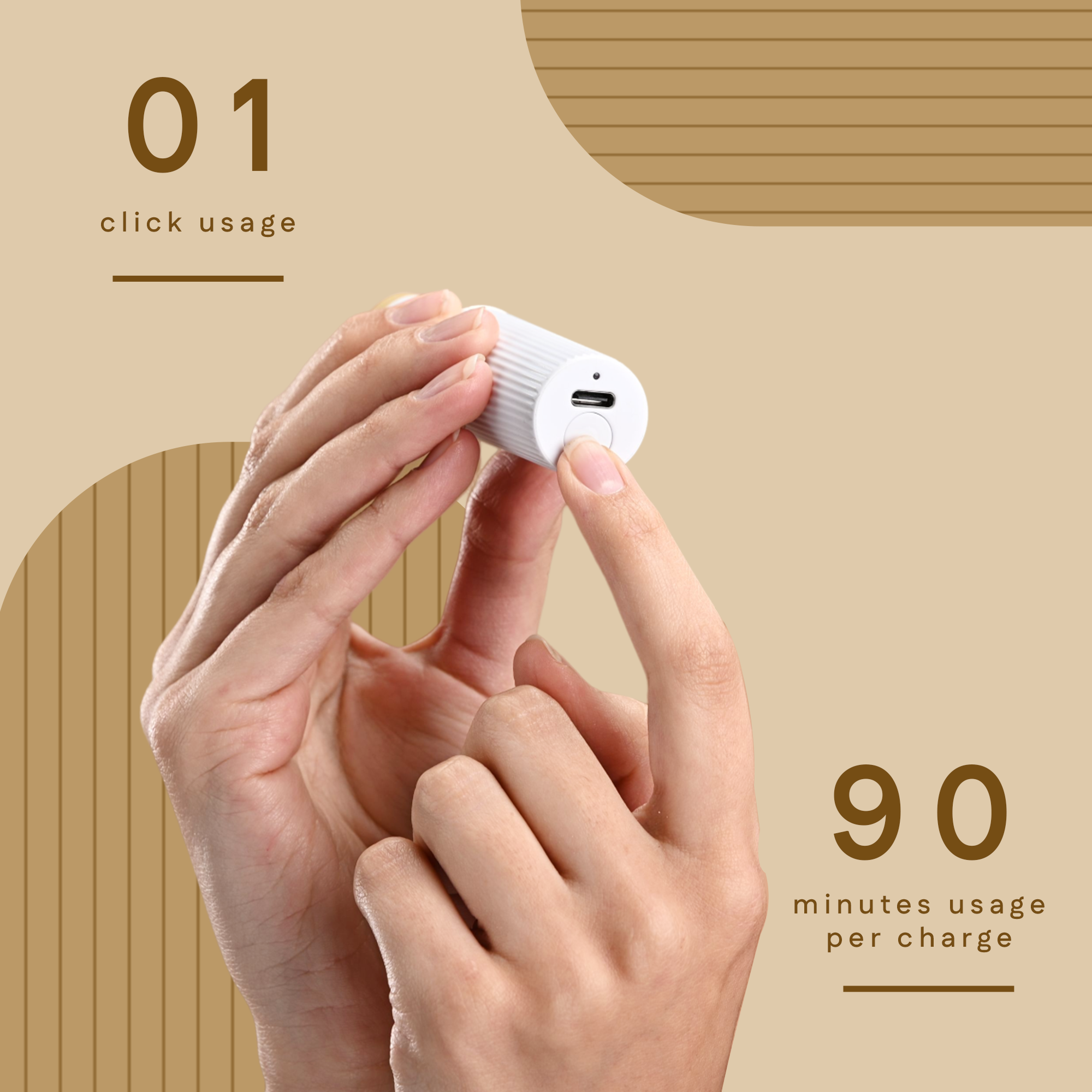 Face Trimmer - 90 Minutes Usage Per Charge