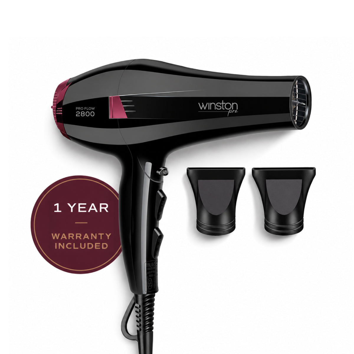 Winston Pro Flow Dryer 2800W | Ultra Powerful Airflow for Fast Salon Drying