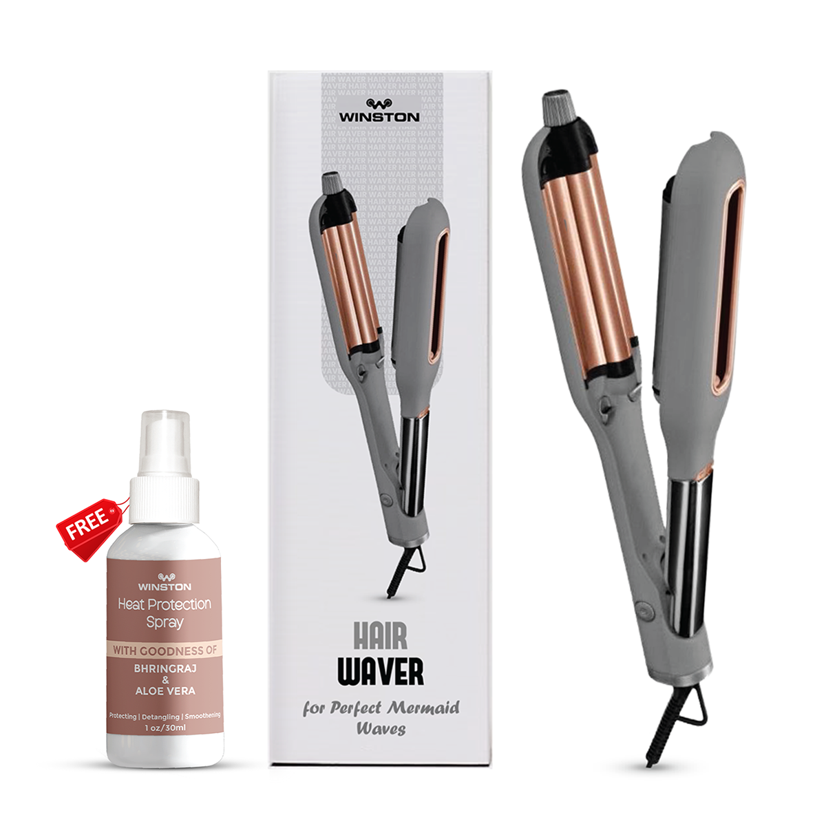 WINSTON Hair Waver With Free Heat Protection Spray