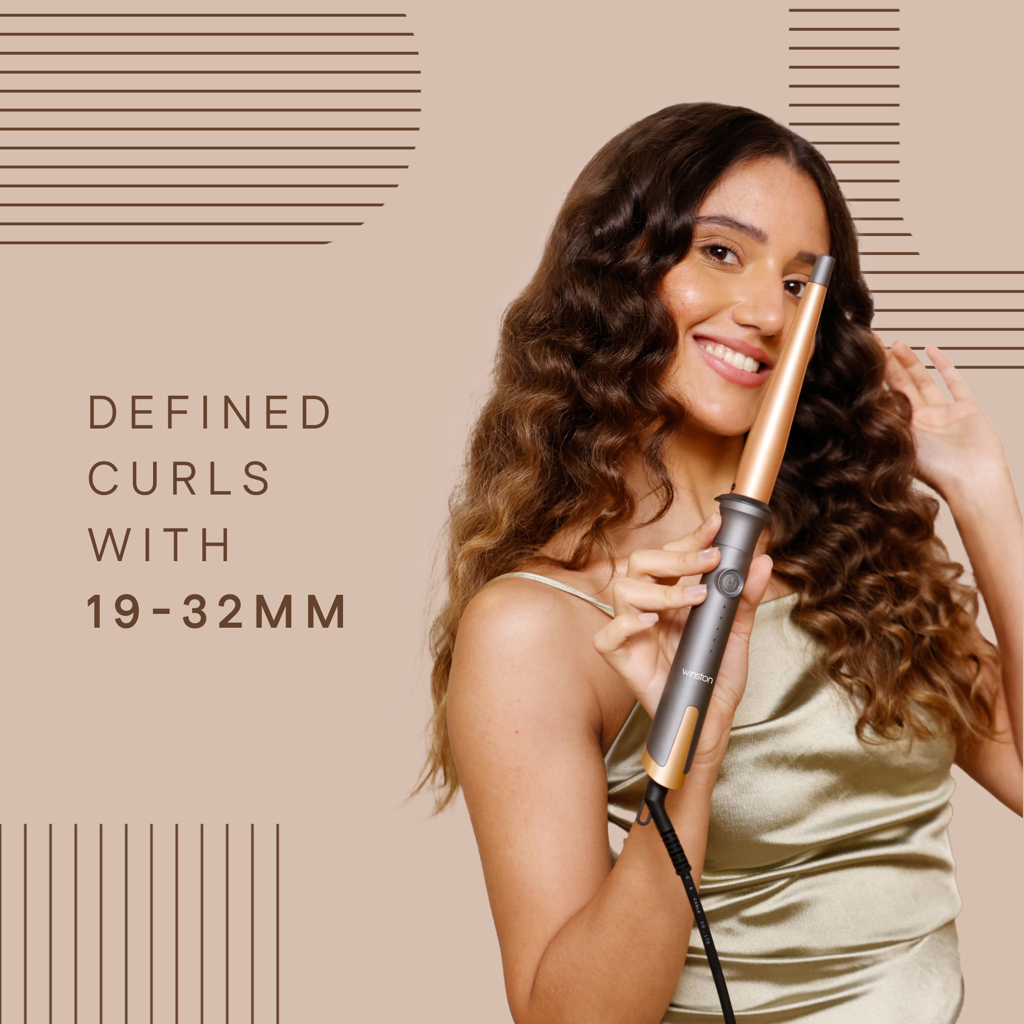Hair Curling Wand - Defined Curls With 19-32MM