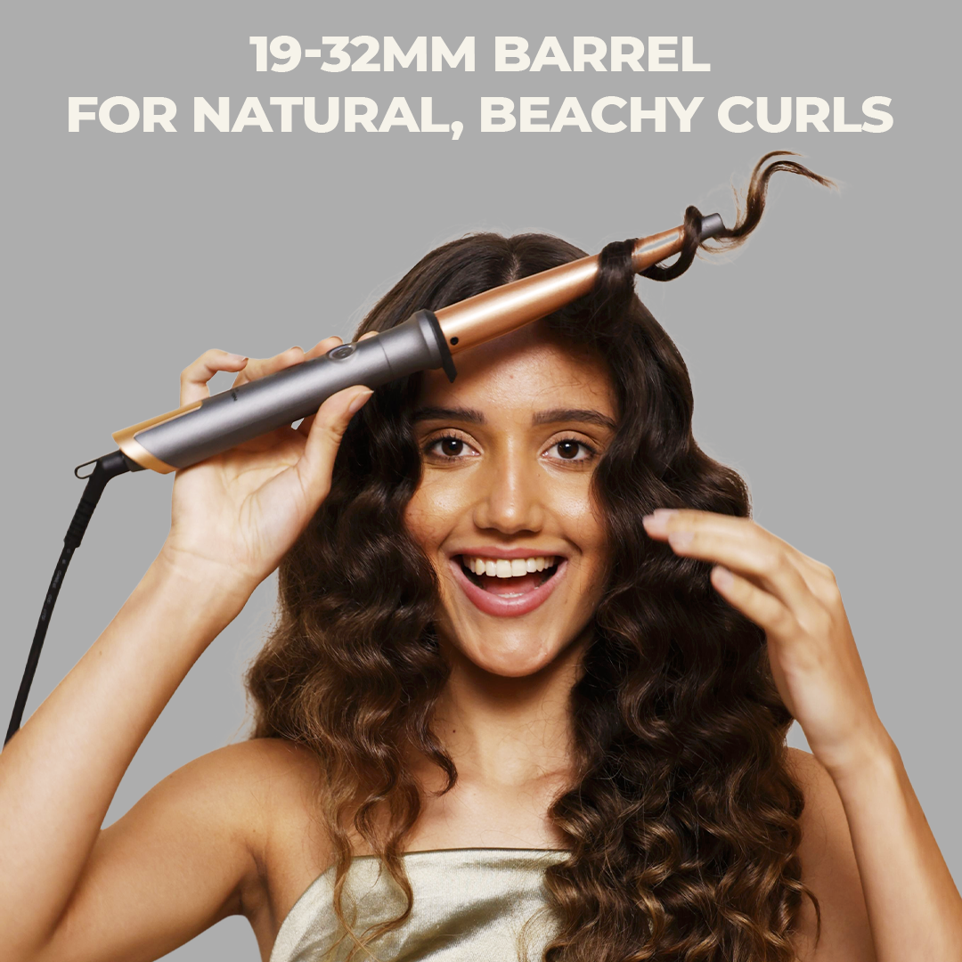 WINSTON Hair Curling Wand With Free Heat Protection Spray