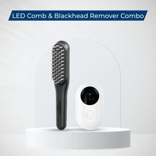 LED Comb & Blackhead Remover Combo