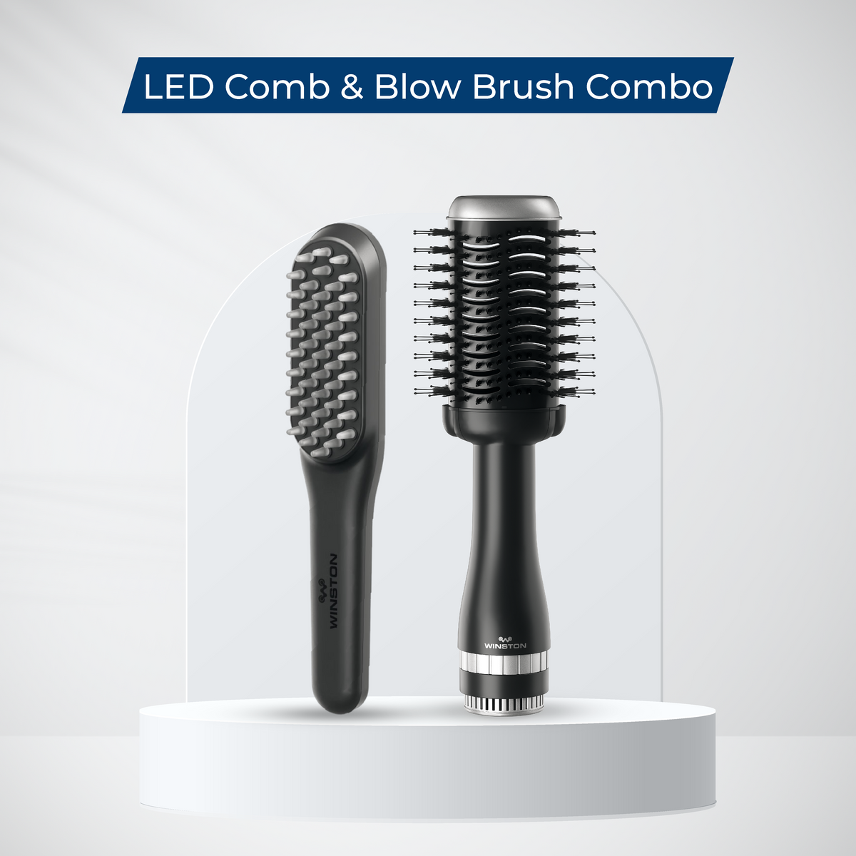 Led Comb LED Comb & Hair Blow Brush Combo– Multifunctional Hair Styling Tools ...