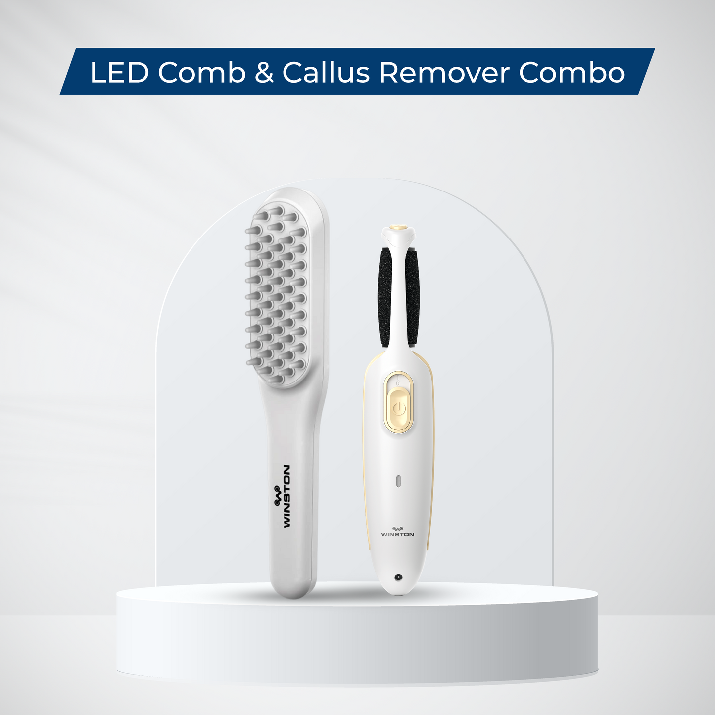 LED Comb & Callus Remover Combo