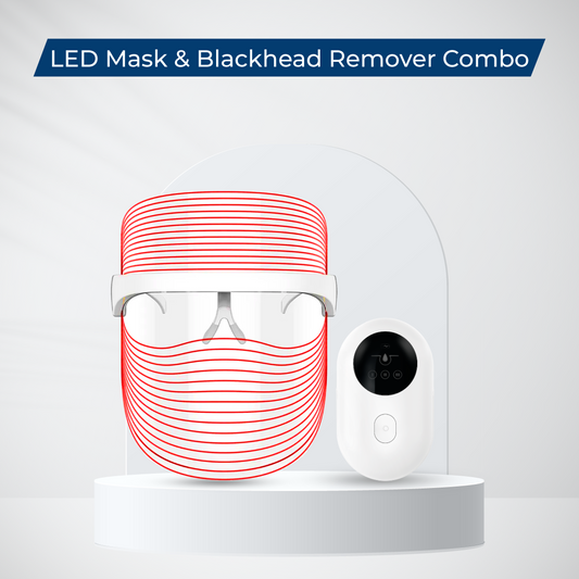LED Mask & Blackhead Remover Combo