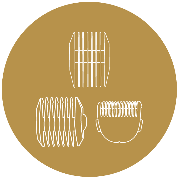 3 Comb Attachments