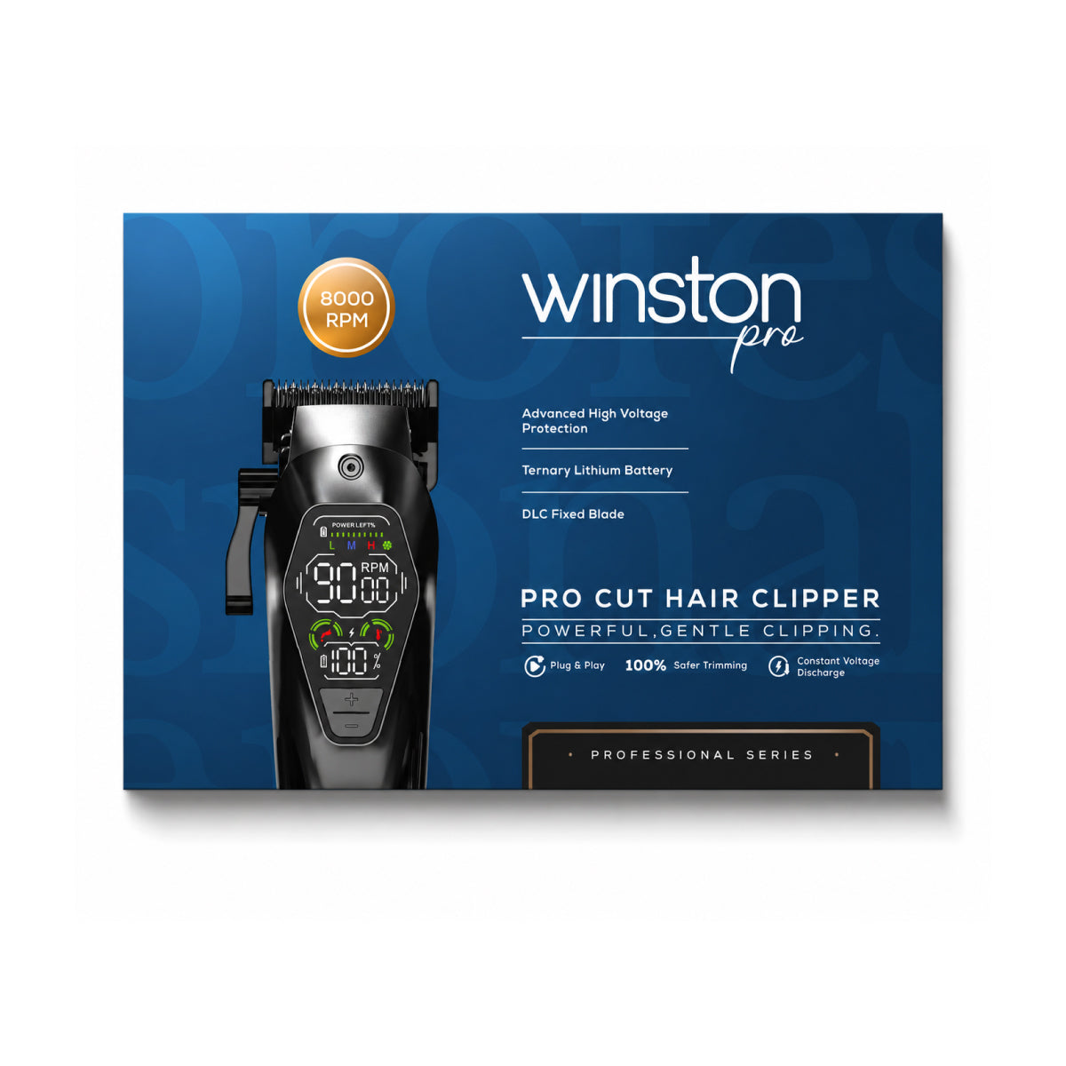 Winston Pro Cut Clipper | DLC Precision Blades for Professional Barbering