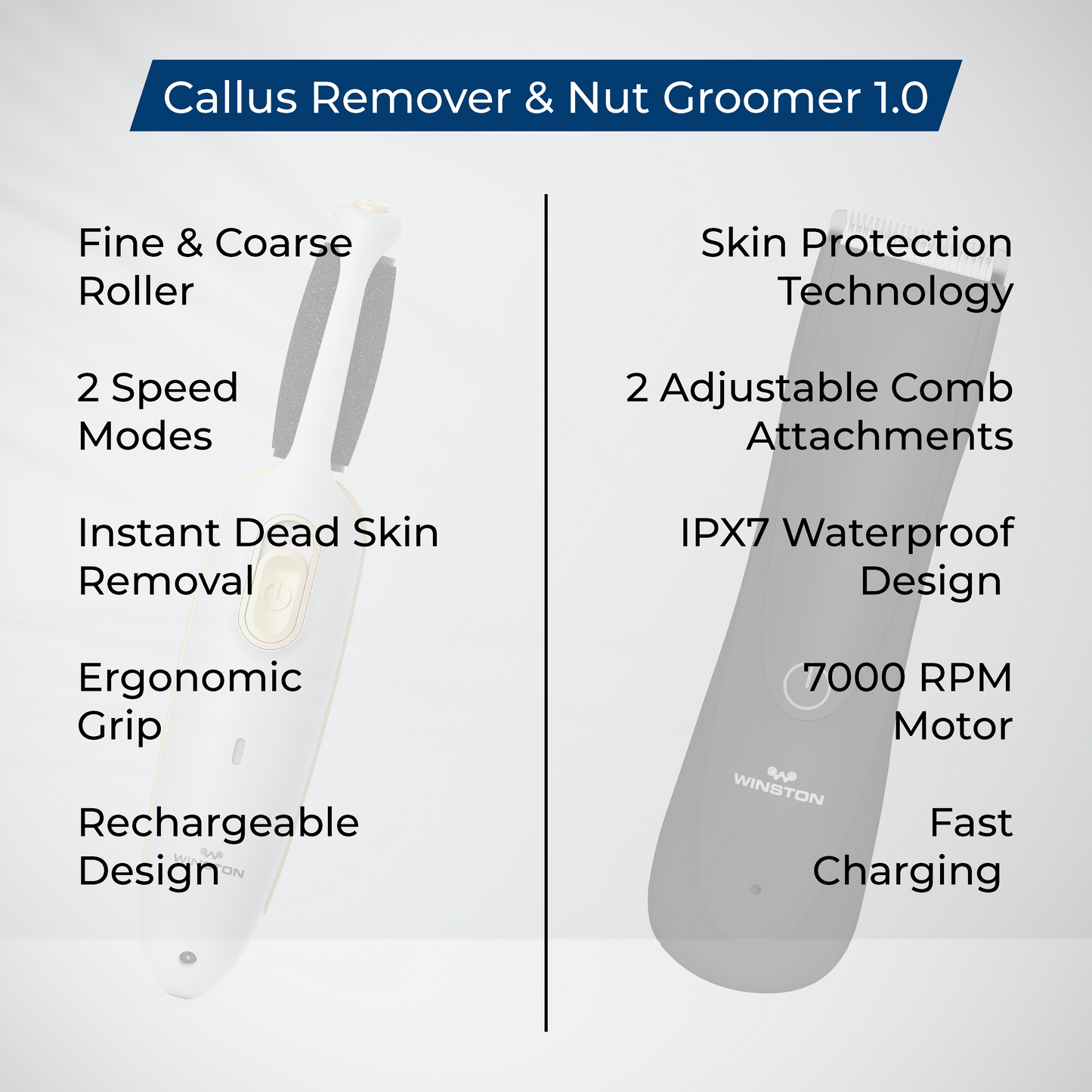 Callus Remover & Nut Groomer 1.0 Combo