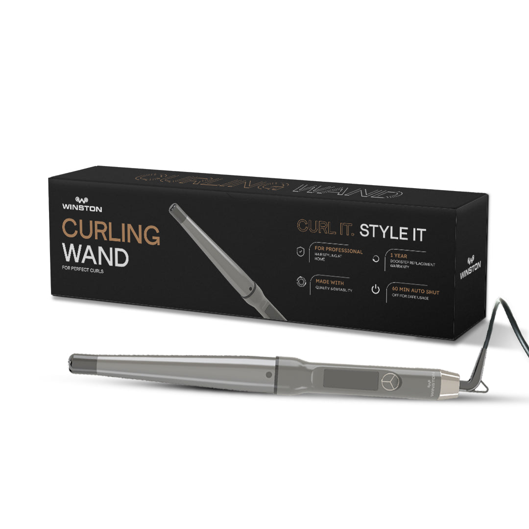 WINSTON Hair Curling Wand with Tourmaline Plate (19-32mm Curling Barrel)