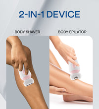 WINSTON 2 in 1 Body Epilator & Shaver with Rechargeable Battery Operation