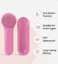 WINSTON Facial Cleanser with 2 Massaging Functions for Men and Women with Silicone Bristles & Rechargeable Battery Operation
