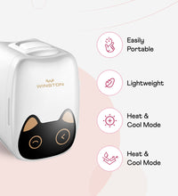 WINSTON 6 Litres Mini Refrigerator : AC/DC Portable Thermoelectric Cooler for beauty products and other household items